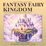 Fantasy Fairy Kingdoms Coloring Book: Dream Fairy Kingdom: 40 Magical Floating Castle Coloring Pages for Relaxation and Stress Relief