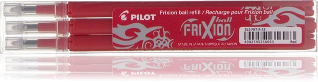 Pilot FriXion Ball - Rood - 0,7 mm - 3 stuks