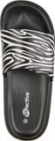 BECO dames slippers Zebra Vibes - zwart/wit - maat 38