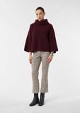 comma - female - Broek van jersey met uitlopende pijpen