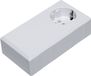 TRU COMPONENTS ESO 1250 E Stekkerbehuizing 125 x 67 x 50 Polycarbonaat, ABS Lichtgrijs 1 stuk(s)