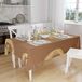 Bonamaison Tafelkleed, Anti-Mold, Sneldrogend, Waterdicht, 100% Polyester Tafellaken, Bruine tinten, 140 x 160 Cm