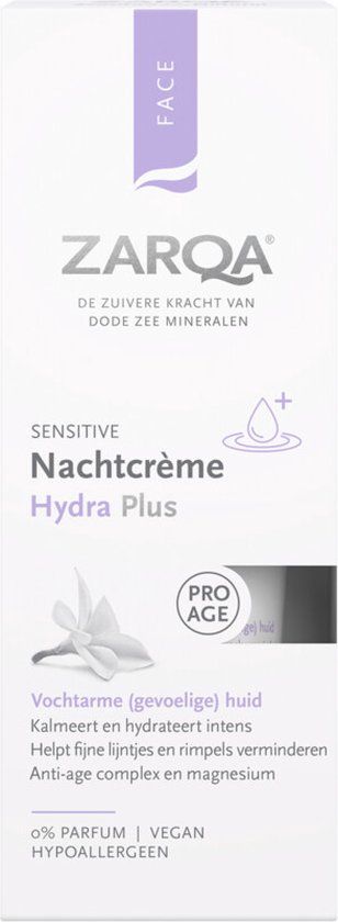Zarqa Nachtcreme Hydra Plus Sensitive 50 ml
