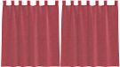 vidaXL Gordijnen voile met lussen 2 st 140x140 cm wijnrood