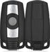 kwmobile housse de clé de voiture noir pour clé de voiture BMW 3 boutons (Keyless Go)