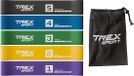Trex Sport Mini Bands - 5 stuks - 600x50 mm - Multicolor - Weerstand 1-18 kg
