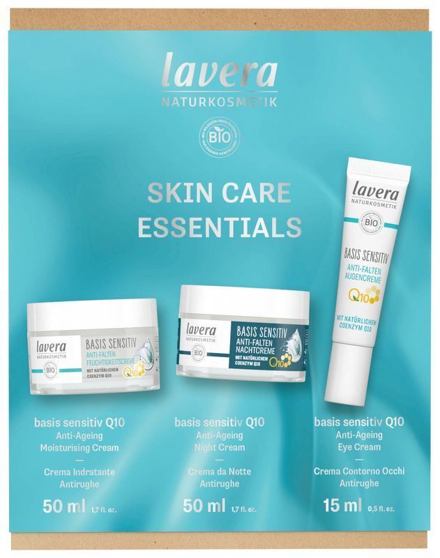 Lavera Basis sensitive giftset skin care essentials q10 1 Stuk