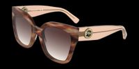 Longchamp LO717S Striped brick brown havana 55/21/140 WOMAN Zonnebrillen