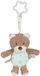 Sterntaler Speelgoedaanhanger, beer BO, babyspeelgoed om op te hangen, zachte fleece, rammelaar, stervormige ring voor bevestiging, 28 x 14 x 7 cm, lichtbruin