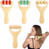 oCreon 4 massagerollers van hout