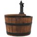 Syfax Massief Vurenhout Waterfontein met Pomp 28x28x34,5 cm