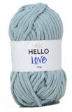 Hello Love - Blue Grey Breigaren Polyester 100 gram