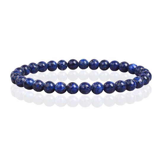 Memphis 6mm Natuursteen Armband - Lapis Lazuli