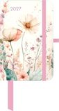 Floral 2027: Taschenkalender 10x15 cm mit Blumen-Design, 4-sprachigem Kalendarium & Elastikband für unterwegs und Naturfreunde