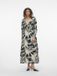 VERO MODA VMBELINE BEA LS ANKLE DRESS WVN GA Maxi jurk Dames Zwart M