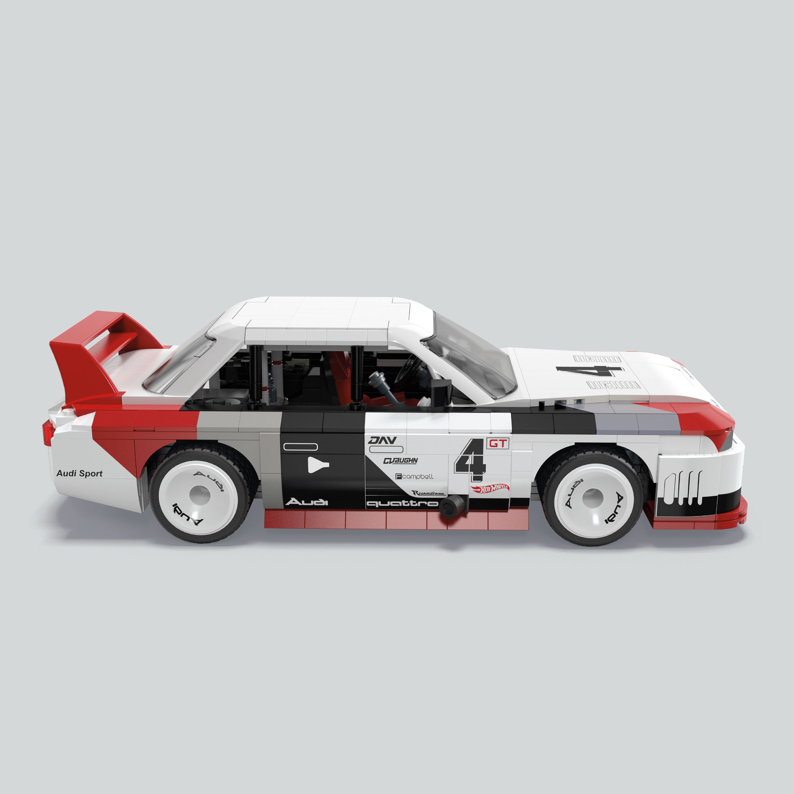 Mega Construx Hot Wheels Audi 90 Quattro IMSA GTO - Bouwset - 973 Onderdelen - HRY20