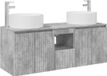 vidaXL Badkamerkastenset 3 st Betongrijs 49,5 x 44,5 x 65,5 cm