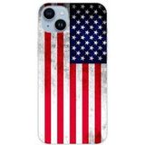 1001 coques Apple iPhone 15 Plus Siliconen hoesje Amerikaanse vlag