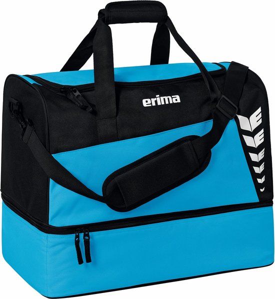 Erima SIX WINGS Sporttas - Curaçao/Zwart - Maat L