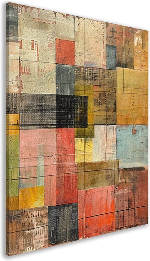 Merkloos / Sans marque Abstract Canvas Print - 50x70cm - Modern Wall Art