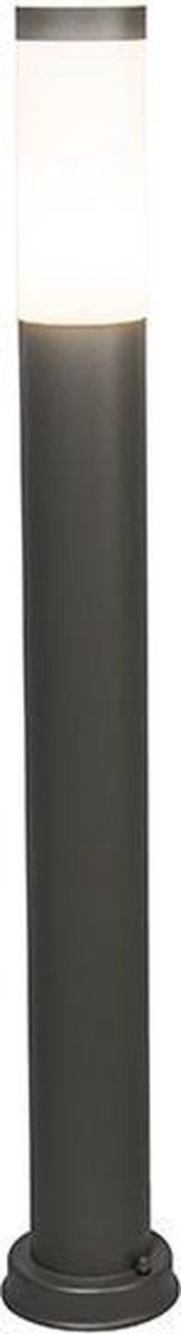 QAZQA Rox - Moderne Staande Buitenlamp - Antraciet - H 800 mm - E27