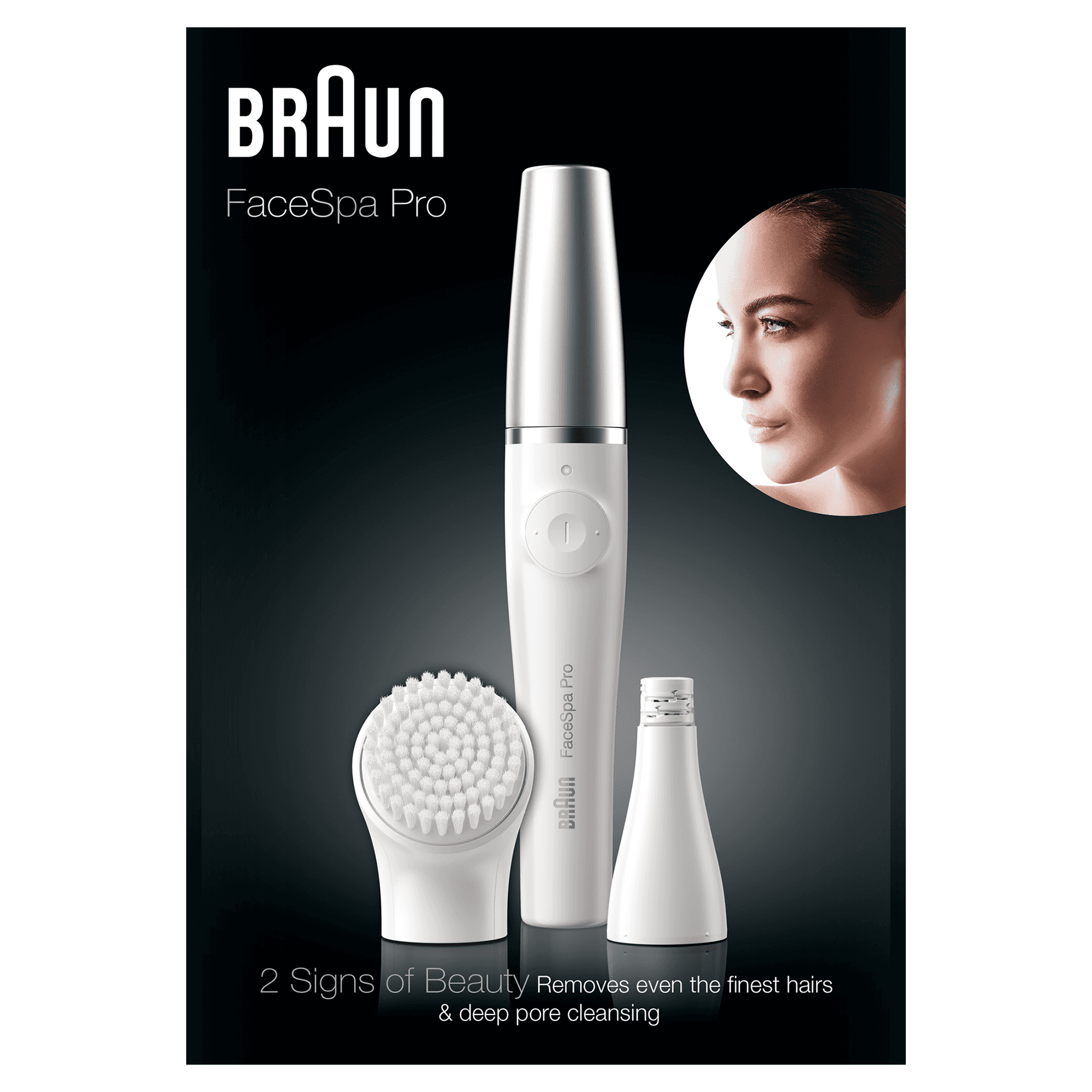 Braun FaceSpa Pro 910 Gezichtsepilator Wit/Zilver Met 1 Extra