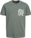 JACK&JONES JORLAFAYETTE POCKET TEE SS CREW N JNR LN T-shirt Garçon Coton Regular Fit Manches courtes Laurel Wreath