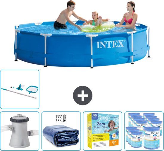 Intex Rond Frame Zwembad - 305 x 76 cm - Blauw - Compleet Pakket