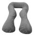 AP Onderdelen B.V. Coussin de grossesse - 300 cm - minky dot - gris