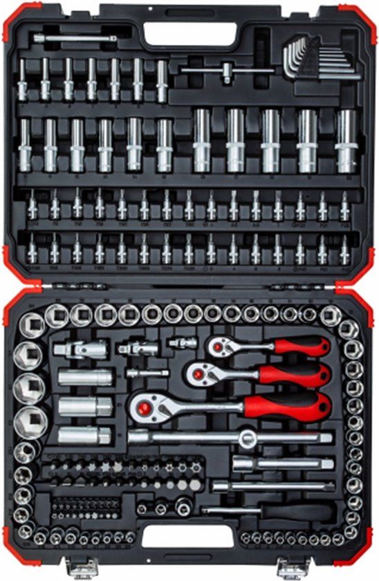 Gedore RED R45603172 Dopsleutelset - 172-delig - 1/4" + 3/8" + 1/2"