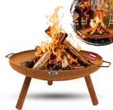 HEAT OUTDOOR LIVING HEAT Vuurschaal Classic Feet & Handle 60 cm Roestbruin