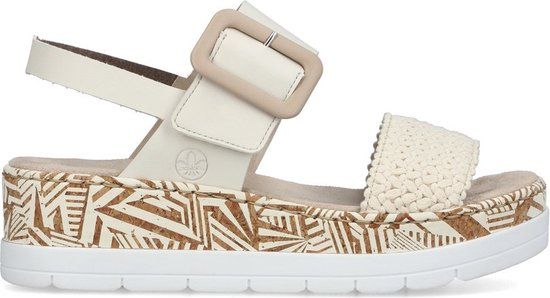 Rieker V3950-61 - Beige - Women's Sandals - Size 42