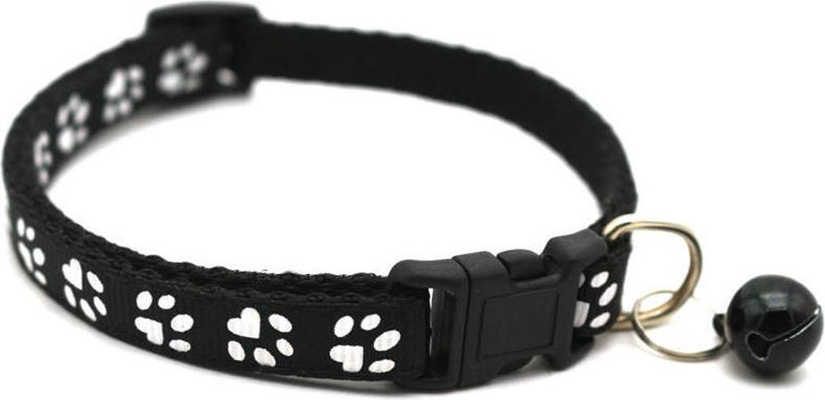 n/a Hondenhalsband & Kattenhalsband Zwart Met Bel | Halsband kat | Kattenband | Kattenhalsbandje | Kattenbandje met belletje | Hondenband | Hondenbandje | Geschikt voor kleine honden zwart