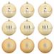 vidaXL Kerstbal Set XL 9 st Goud Ø 15 cm Kunststof