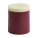HAY Bougie bloc Silo Candle Bordeaux-lime white Ø9,5x11 cm