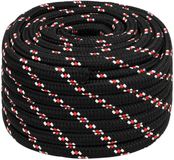vidaXL Multifunctioneel touw 20 mm 25 m Zwart en Rood PP