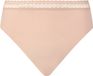 Chantelle dames kanten highwaist slip modal - Cozy Chic - L - Beige