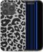 iMoshion Hoesje iPhone 15 Pro - Siliconen Back Cover - Goud / Leopard Transparent