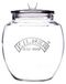 Pot de rangement verre - 2 litre - Universel avec couvercle, forme courbée