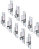 Alberts 860592 plaatduim op plaat | Zuid-Duitse vorm met DI- of DII-haak | galvanisch verzinkt, gechromateerd | doornmaat Ø16 mm | plaat 133 x 40 mm | Set van 10