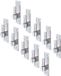Alberts 860592 plaatduim op plaat | Zuid-Duitse vorm met DI- of DII-haak | galvanisch verzinkt, gechromateerd | doornmaat Ø16 mm | plaat 133 x 40 mm | Set van 10