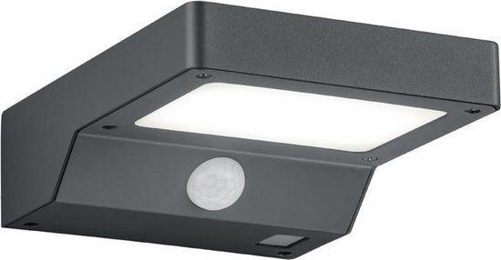 REALITY FOMOSA Solar LED Outdoor Wall Light - Anthracite - with Motion Sensor