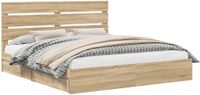 vidaXL Opbergbed Sonoma Eik 180 x 200 cm
