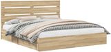 vidaXL Opbergbed Sonoma Eik 180 x 200 cm