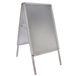 Merkloos / Sans marque A2 Zilveren Raad Aluminium Chrome Ronde Kennisgeving Vertoning Winkel Retail 910X463X700mm