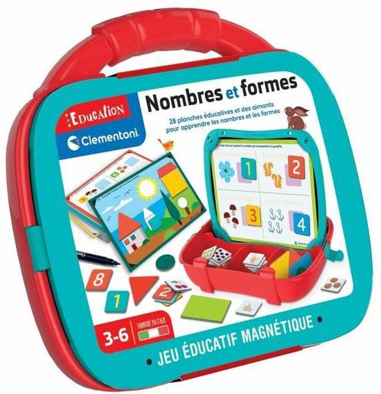 Clementoni Educatief spel voor kinderen Case Figures Shapes (FR)