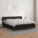 Maison Exclusive - Sommier à lattes de lit avec matelas noir 180x200 cm similicuir