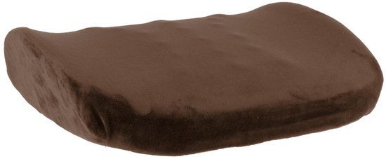 SENSLY Home Deco Factory Zitkussen stoel - bruin - B33 x H9 cm - bureaustoel/autostoel