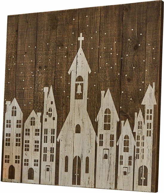 LOBERON Decoboard Luce antiekbruin/wit