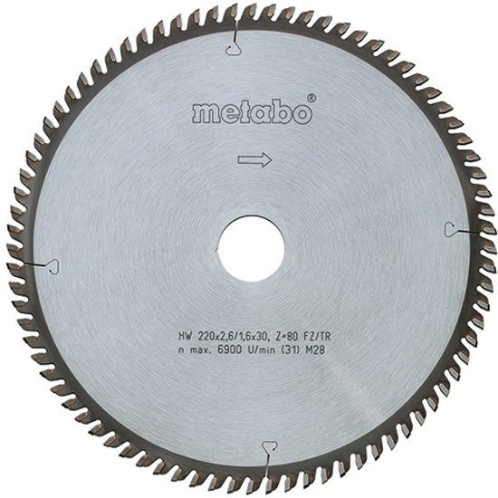 Metabo Zaagblad "Precision Cut Wood - Professional" - 190x2,6/1,8x20, Z48 WZ 10° - 1 stuk